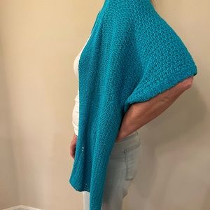 NWT Chicos Aqua Poncho Size S/M